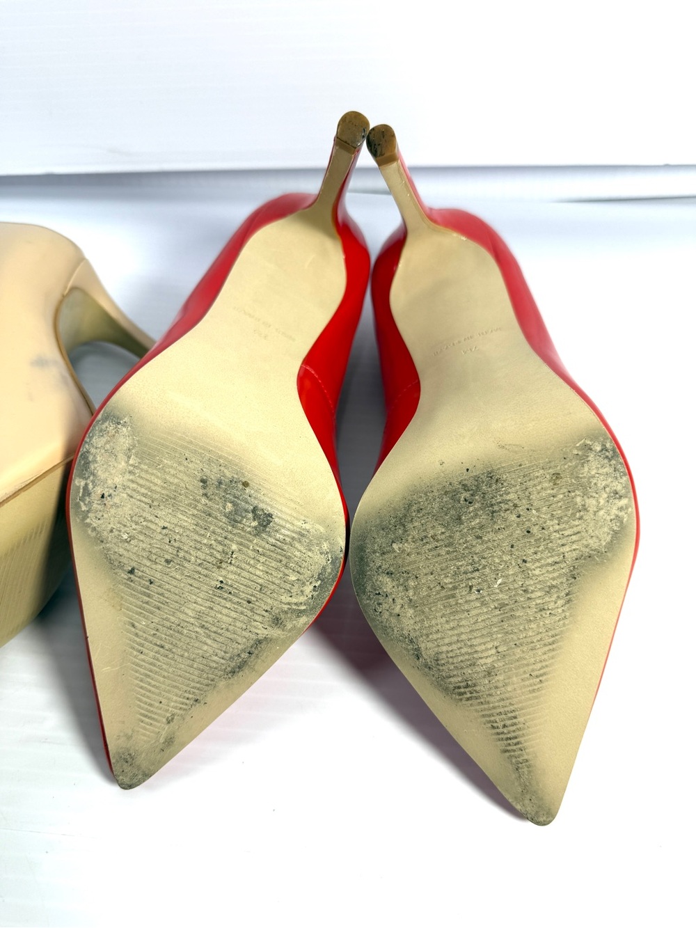 Steve Madden& Mix 6  Beige, Pink Red Pointed Toe Pumps - Picture 13 of 16